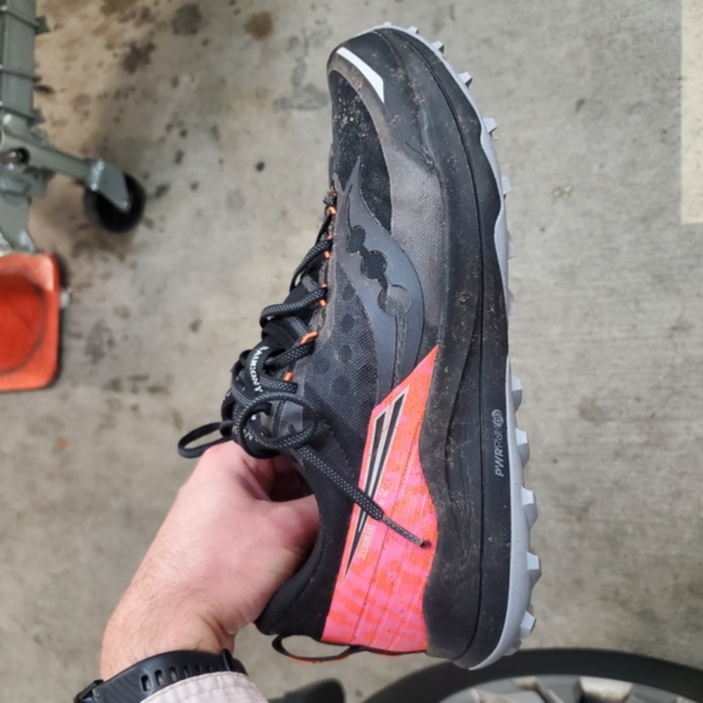 Saucony Xodus Ultra 2 Black and Orange Shoes